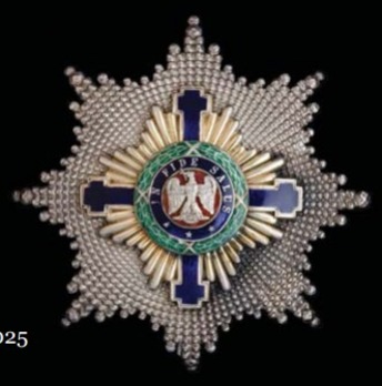 The Order of the Star of Romania, Type I, Civil Division, Grand Cross Breast Star Obverse