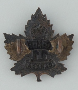 11th Mounted Rifle Battalion Other Ranks Collar Badge Reverse