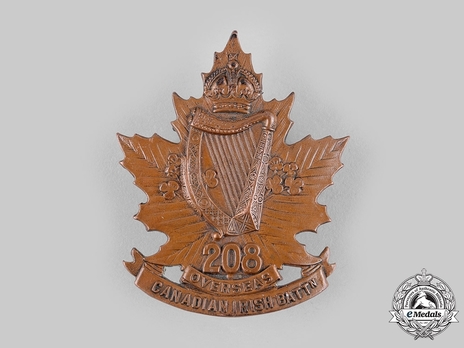 208th Infantry Battalion Other Ranks Cap Badge