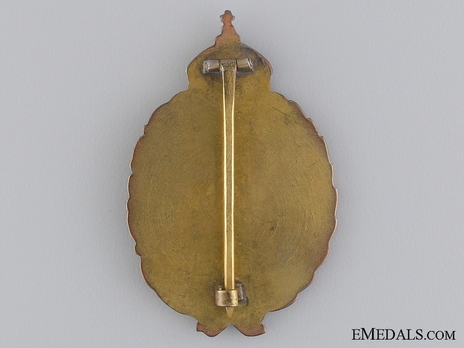 Naval Observer Badge, Prinzen Size (in brass) Reverse