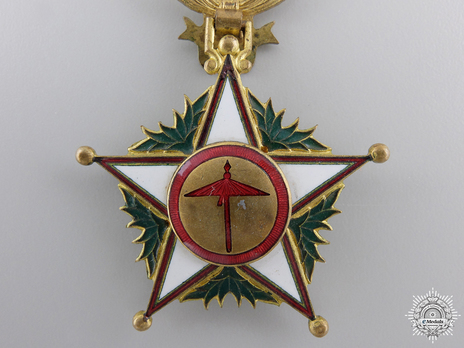 Order of Ouissan Alaouite, Type II, IV Class Officer Revese