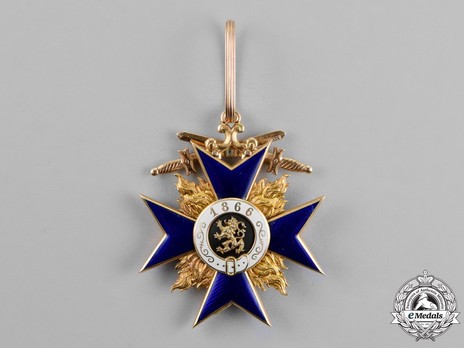 Order of Military Merit, Military Division, II Class Cross (without crown) Reverse