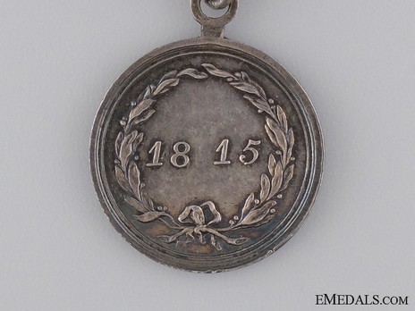 Waterloo Medal, 1815 Reverse
