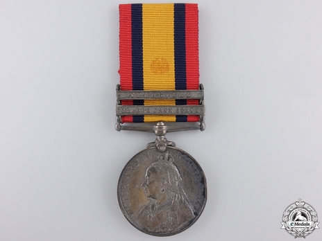 Silver Medal (minted without date, with "TRANSVAAL" and "ORANGE FREE STATE" clasps) Obverse