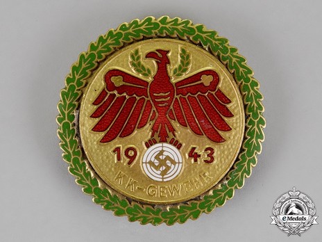 Tyrolean Marksmanship Gau Achievement, Type VI, Champion Badge (for small calibre rifle) Obverse