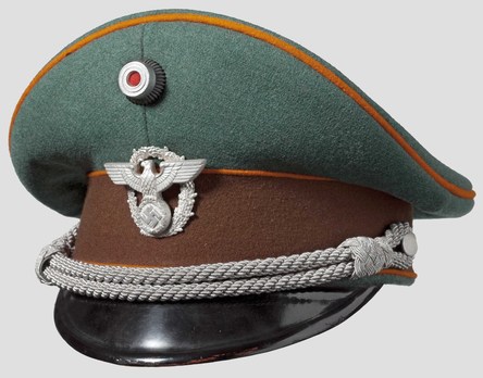 German Rural Police Officer's Visor Cap Profile