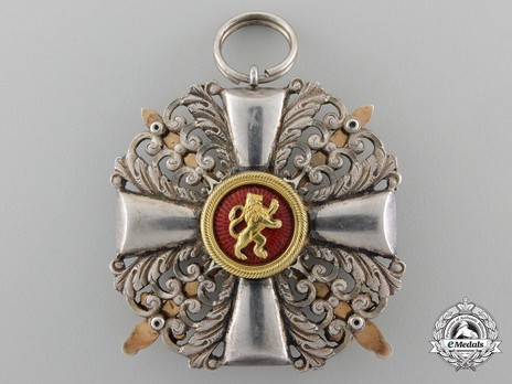 II Class Knight with Swords (in silver gilt) Reverse