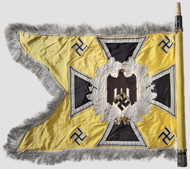 German Army General Army Unit Flag (Signal troops Motorized and Mounted version) Reverse