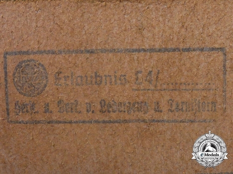 German Police Black Belt Strap Stamp Detail