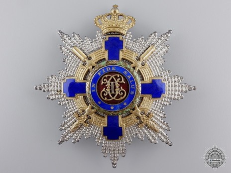 The Order of the Star of Romania, Type II, Military Division, Grand Cross Breast Star Obverse