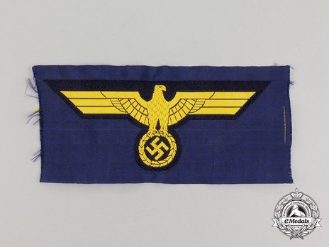 Kriegsmarine Blue Uniform Embroidered Breast Eagle (Machine-Embroidered) Obverse