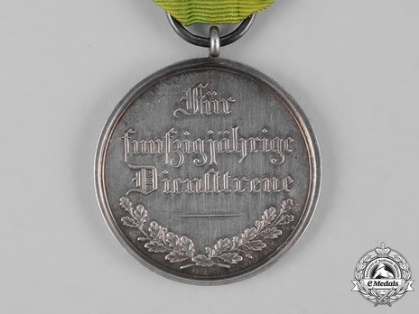 Medal for 50 Years of Faithful Service Reverse