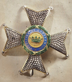 House Order of Saxe-Ernestine, Type I, Civil Division, I Class Commander Breast Star (for citizens) Obverse