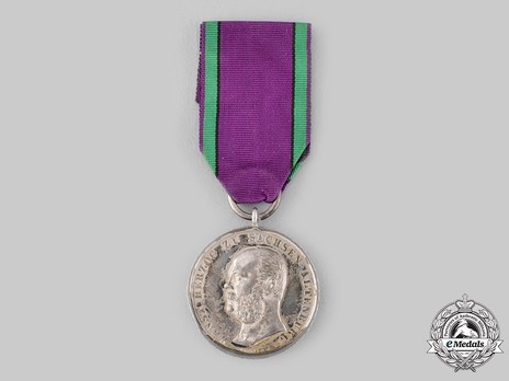 Saxe-Altenburg House Order Medals of Merit, Type III, Civil Division, in Silver Obverse