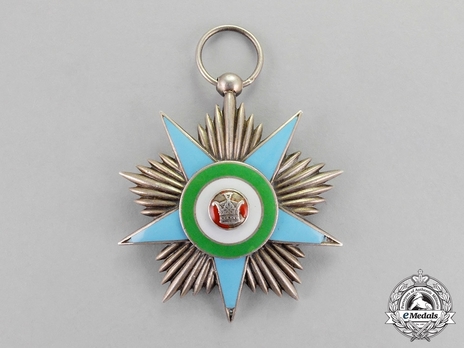Order of Glory (Nishan-i-Iftikhar), Silver Star (by Huguenin) Obverse