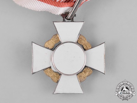 Military Merit Cross, Type II, Military Division, II Class Cross (with III Class War Decoration)  Reverse