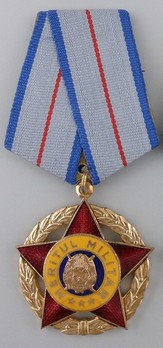 Order of Military Merit, I Class Medal (for 25 Years, 1965-1989) Obverse