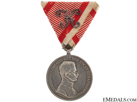 Type IX, I Class Silver Medal (with "K" decoration) Obverse