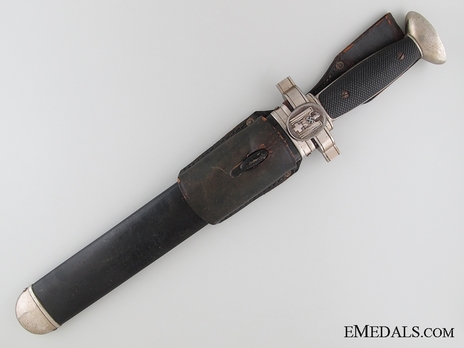 German Red Cross Enlisted Ranks Hewer (Unmarked) Obverse in Scabbard