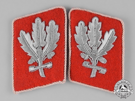 SA Brigadeführer Collar Tabs (1944-1945 version) Obverse