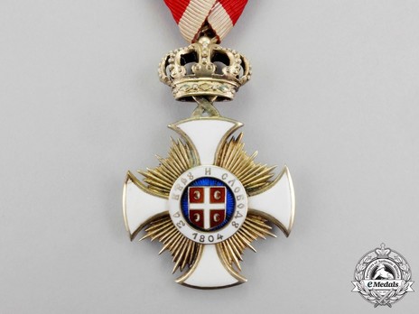Order of the Star of Karageorg, Civil Division, IV Class Obverse