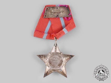 Soldier of Liberation  Order, Medal, I Class Reverse