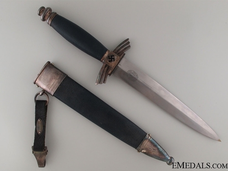 DLV Flyer's Knife by P. Weyersberg Reverse with Scabbard
