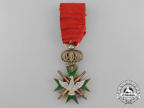 Order of the White Falcon, Type II, Military Division, I Class Knight Obverse