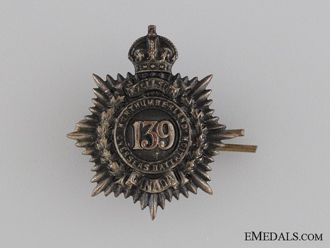 139th Infantry Battalion Other Ranks Collar Badge Obverse