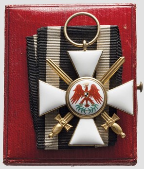 Order of the Red Eagle, Type V, Military Division, III Class Cross (in gold) Obverse