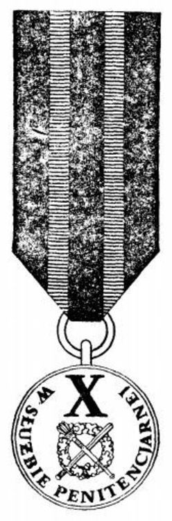 Iii class medal for 10 years of service 1985 1986