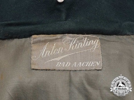 German Army Artillery & Ordnance NCO's Dress Tunic Maker Mark
