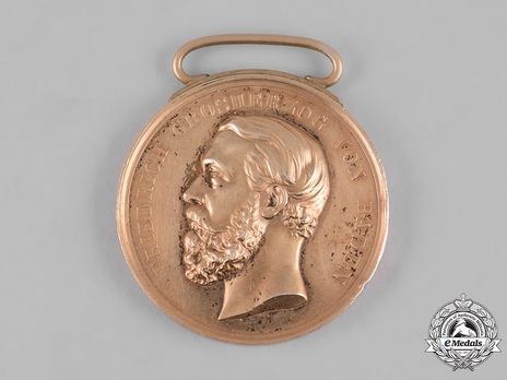 Civil Merit Medal in Gold, Medium, Type VI (1857-1860) Obverse