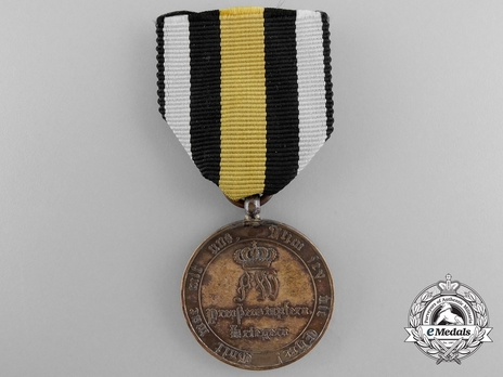Commemorative War Medal, 1813-1815, for Combatants (1814, rounded arms version) Obverse