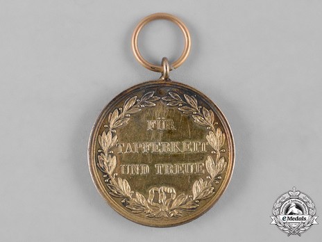 Military Merit Medal, Type V, in Gold (in bronze gilt) Reverse