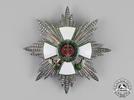 Hungarian Order of Merit, Grand Cross Breast Star, Military Division