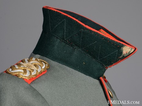 German Army General's Dress Tunic Collar Detail