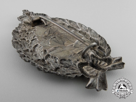 Pilot Badge, by Unknown Maker (in silvered iron, hollow) Reverse