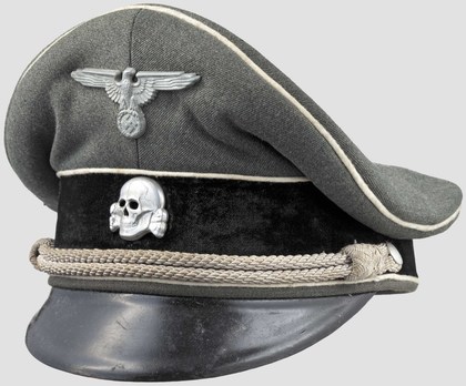 Allgemeine SS Officer's Field-Grey Visor Cap Profile