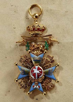 Dukely Order of Henry the Lion, Grand Cross with Swords (above cross) Obverse