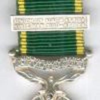 Miniature Silver Medal  (with 1 clasp) Clasp
