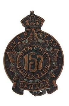 157th Infantry Battalion Other Ranks Collar Badge Obverse