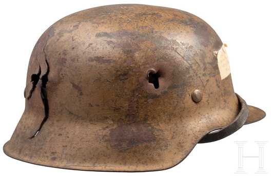 German Army Steel Helmet M42 (Painted Tropical Camouflage version) Right