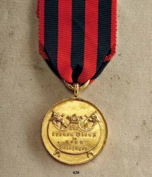 Campaign Medal, 1793-1815 (for nine campaigns) Reverse