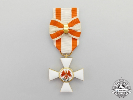 Order of the Red Eagle, Type V, Civil Division, III Class Cross (with bow, in gold) Obverse