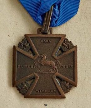 1809 Field Service Cross for Enlisted Men, Type I Reverse