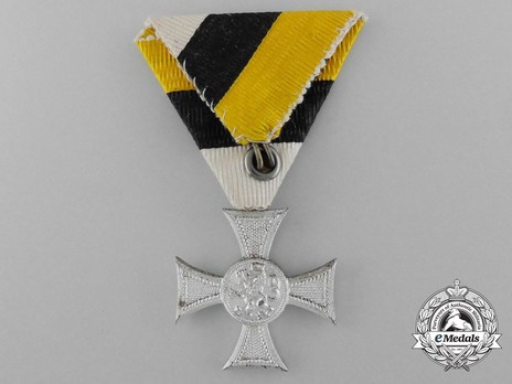 Long Service Cross, Type II, I Class, for 10 Years Reverse