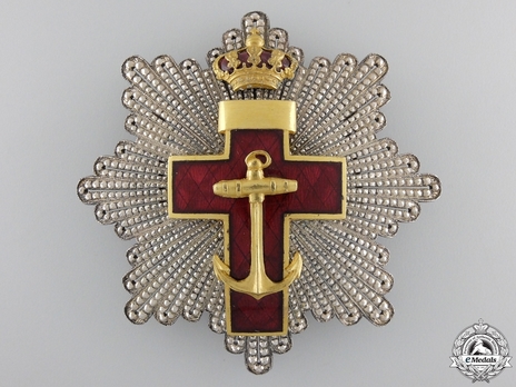2nd Class Breast Star (red distinction) (1889-1931) Obverse
