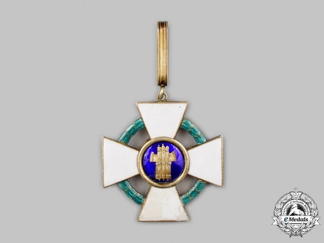 Order of the Roman Eagle, Commander Cross (with wreath) Reverse