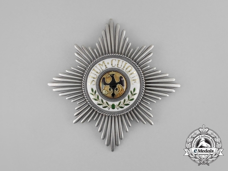 High Order of the Black Eagle, Breast Star (with smooth rays, variant 1) Obverse